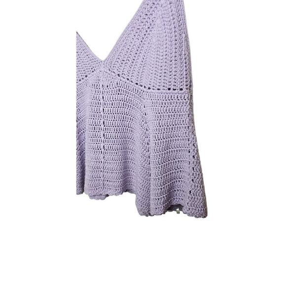 New with Tags Pol Cropped Crochet Stretchy Babydoll Top SZ Small - Picture 7 of 11